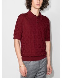 Dolce & Gabbana Logo Jacquard Polo Shirt