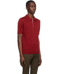 Ernest W. Baker Red Cotton Polo