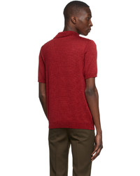 Ernest W. Baker Red Cotton Polo