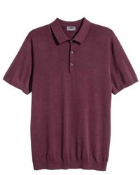 H&M Silk Blend Polo Shirt