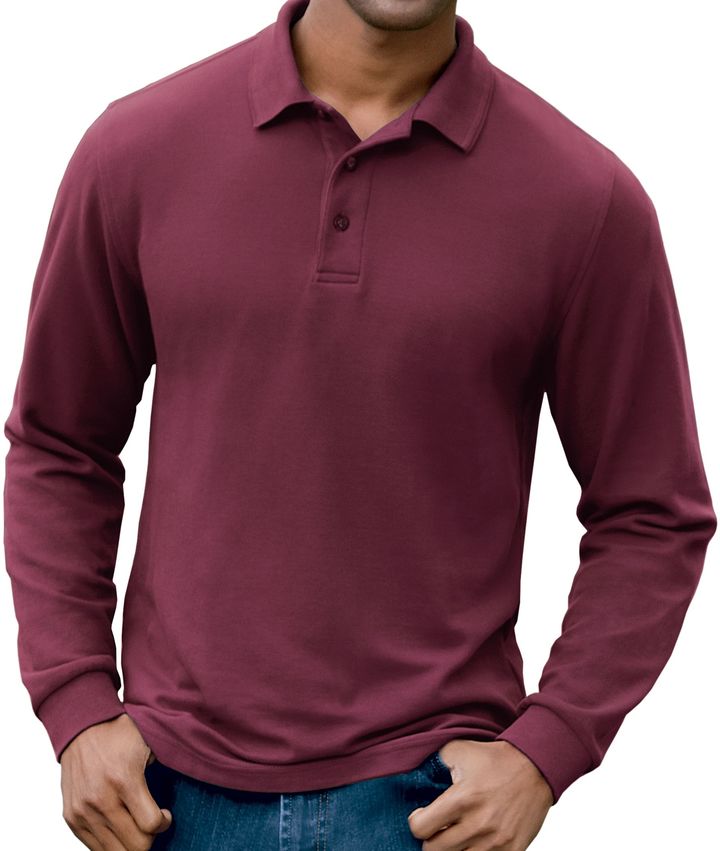 jos a bank long sleeve polo