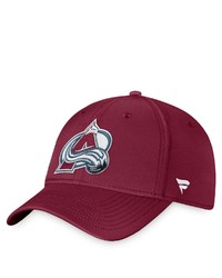 FANATICS Branded Maroon Colorado Avalanche Core Primary Logo Flex Hat