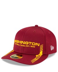 New Era Burgundy Washington Football Team 2021 Nfl Sideline Home Low Profile 59fifty Fitted Hat