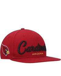 PRO STANDARD Cardinal Arizona Cardinals Script Wordmark Snapback Hat At Nordstrom