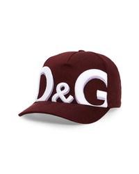 Dolce & Gabbana Embroidered Dg Logo Baseball Cap In Bordeaux At Nordstrom