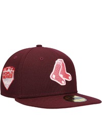 New Era Maroon Boston Red Sox Color Fam Lava Red Undervisor 59fifty Fitted Hat At Nordstrom