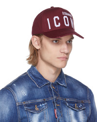 DSQUARED2 Red Be Icon Cap