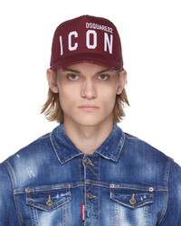 DSQUARED2 Red Be Icon Cap
