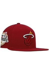 Mitchell & Ness Red Miami Heat 1996 Finals Xl Patch Snapback Hat At Nordstrom