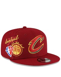 New Era Wine Cleveland Cavaliers Back Half 9fifty Snapback Adjustable Hat In Burgundy At Nordstrom