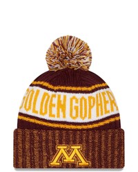 New Era Maroon Minnesota Golden Gophers Marl Cuffed Knit Hat With Pom At Nordstrom
