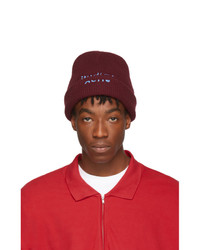 Acne Studios Red And Blue Reed Beanie