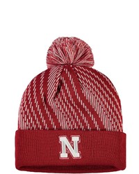 adidas Scarlet Nebraska Huskers 2021 Sideline Players Cuffed Knit Hat With Pom At Nordstrom