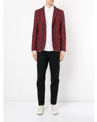 Comme Des Garçons Vintage Dark Stripes And Light Circles Blazer