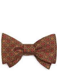 Brooks Brothers Ancient Madder Small Medallion Bow Tie