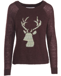 Woolrich Burgundy Buck Wool Blend Sweater