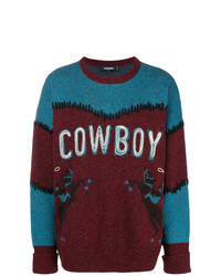 DSQUARED2 Cowboy Printed Sweater