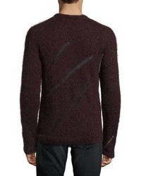 BLK DNM Distressed Intarsia Sweater