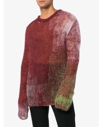 Ann Demeulemeester Multicolour Mohair Knitted Jumper
