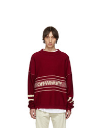 Off-White Red Logo Sweater
