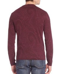 Etro Tonal Paisley Printed Wool Sweatshirt