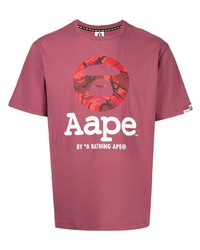 AAPE BY A BATHING APE Aape By A Bathing Ape Logo Print Cotton T Shirt