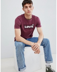 Levi's Batwing Logo T Shirt In Neppy Burgundy