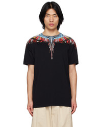 Marcelo Burlon County of Milan Black Red Grizzly Wings T Shirt