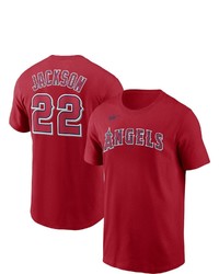 Nike Bo Jackson Red California Angels Cooperstown Collection Name Number T Shirt At Nordstrom