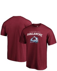 FANATICS Branded Burgundy Colorado Avalanche Team Logo Lockup T Shirt