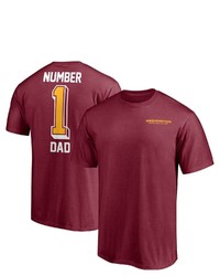 FANATICS Branded Burgundy Washington Football Team 1 Dad T Shirt At Nordstrom