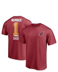 FANATICS Branded Cardinal Arizona Cardinals 1 Dad T Shirt