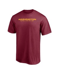 FANATICS Branded Chase Young Burgundy Washington Football Team Player Icon Name Number T Shirt