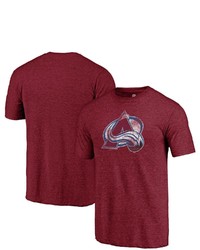 FANATICS Branded Heathered Burgundy Colorado Avalanche Primary Logo Tri Blend T Shirt At Nordstrom