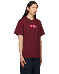Noah Burgundy Stack T Shirt