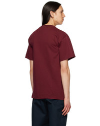 Noah Burgundy Stack T Shirt