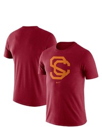 Nike Cardinal Usc Trojans Old School Logo Tri Blend T Shirt At Nordstrom