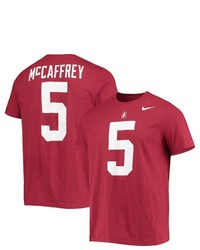 Nike Christian Mccaffrey Cardinal Stanford Cardinal Alumni Name Number T Shirt