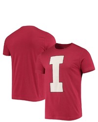 HOMEFIELD Crimson Indiana Hoosiers Vintage Block Logo Cotton T Shirt