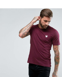 Good For Nothing Muscle T Shirt In Burgundy With Chest Logo