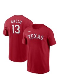 Nike Joey Gallo Red Texas Rangers Name Number T Shirt At Nordstrom