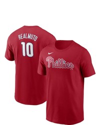 Nike Jt Realmuto Red Philadelphia Phillies Name Number T Shirt At Nordstrom