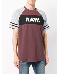 G-Star Raw Research Logo Stripe Contrast Sleeve Tee