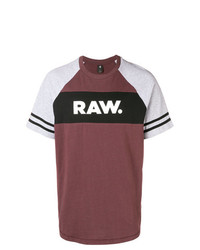 G-Star Raw Research Logo Stripe Contrast Sleeve Tee