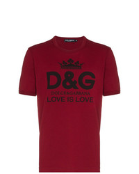 Dolce & Gabbana Love Is Love Cotton T Shirt
