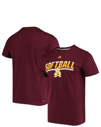 adidas Maroon Arizona State Sun Devils Softball Safe At Home Climalite T Shirt At Nordstrom