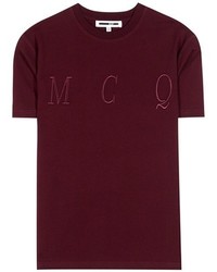 McQ by Alexander McQueen Mcq Alexander Mcqueen Embroidered Cotton T Shirt