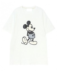 ChicNova Mickey Mouse Printed Cotton T Shirt