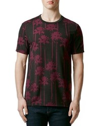 Topman Palm Tree Print Crewneck T Shirt