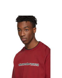 Alexander Wang Red Printed Double T Shirt